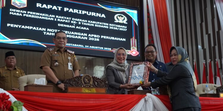 DPRD Kotabaru Gelar Rapat Paripurna, Pemkab Kotabaru Sampaikan Rancangan Perubahan APBD 2026