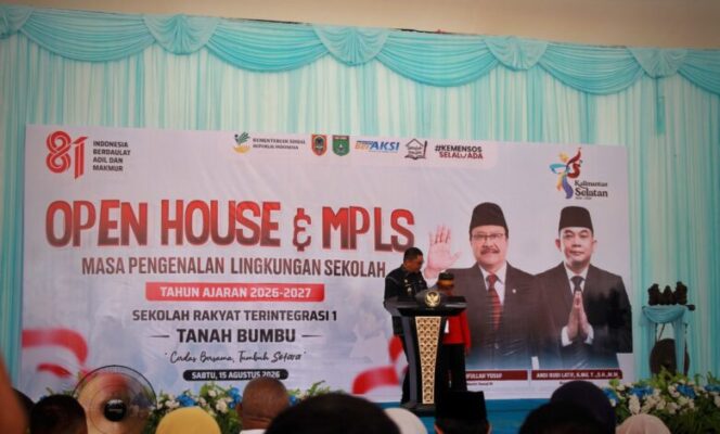 
					Bupati Andi Rudi Latif Buka MPLS Sekolah Rakyat Terintegrasi 1 Tanah Bumbu