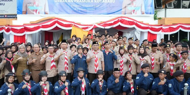 Kwarcab Kotabaru Lepas Kontingen Kotabaru ke Jambore Nasional XII 2026 di Cibubur