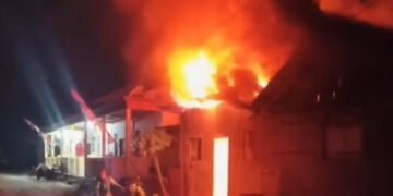 Satu Rumah Ludes Terbakar di Kelurahan Baharu Selatan Kotabaru