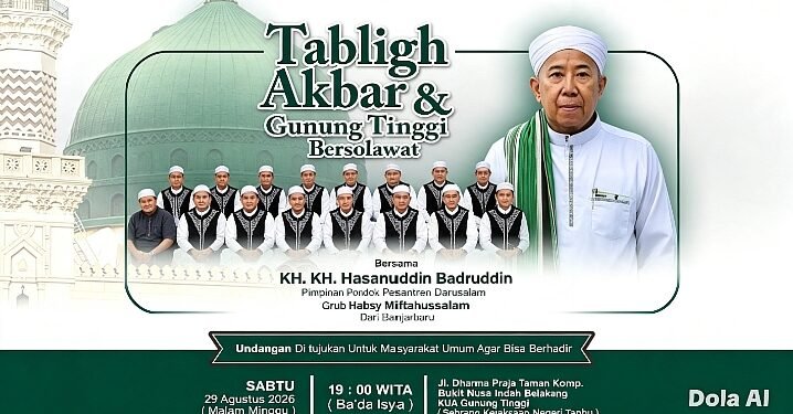 Kelurahan Gunung Tinggi Batulicin Bakal Diselimuti Nuansa Religius Lewat Gema Shalawat Akhir Agustus