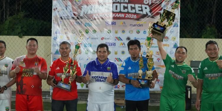 Turnamen Minisoccer HUT RI Ke-81 Antar Instansi di Kotabaru Pererat Kebersamaan