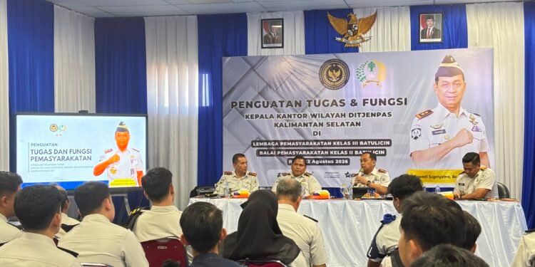 Kakanwil Tinjau Langsung Pembinaan dan Layanan Pemasyarakatan di Lapas Batulicin