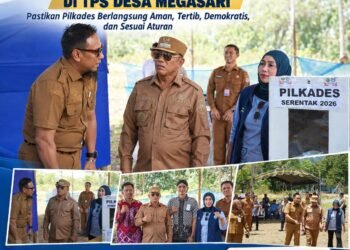 Bupati Kotabaru Tinjau Langsung Pelaksanaan Pilkades Serentak di TPS Desa Megasari