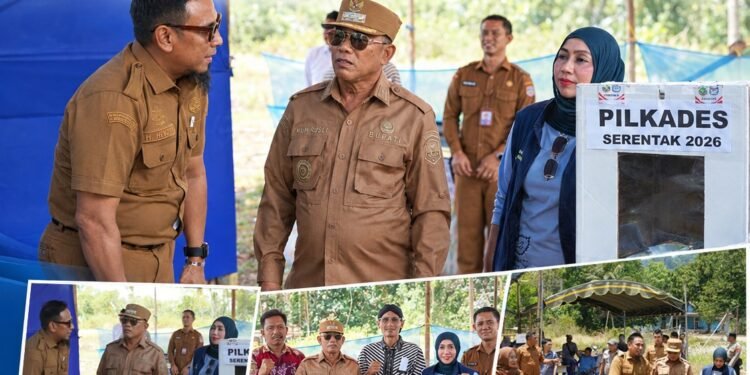 Bupati Kotabaru Tinjau Langsung Pelaksanaan Pilkades Serentak di TPS Desa Megasari