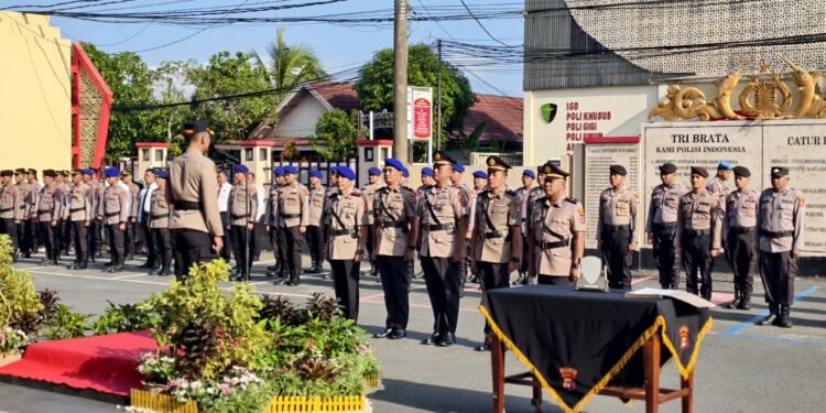 Rotasi Jabatan di Polres Kotabaru, Empat Perwira Pertama Resmi Berganti Posisi