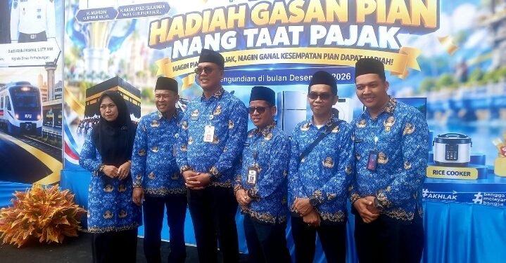 Kotabaru Launching Gebyar Panutan Pajak 2026, Ajak Masyarakat Taat Pajak dan Tertib Berlalu Lintas