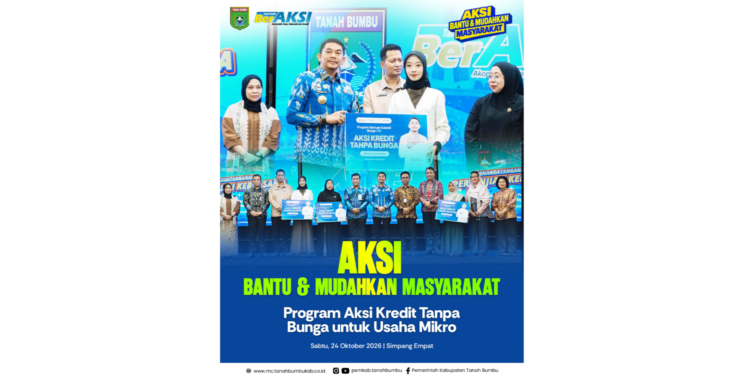 Bupati Tanah Bumbu Andi Rudi Latif Luncurkan Kredit Tanpa Bunga untuk UMKM