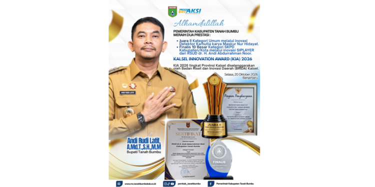 Detektor Karhutla Tanah Bumbu Raih Juara II Kalsel Innovation Award 2026, SIPLAYER Masuk 10 Besar