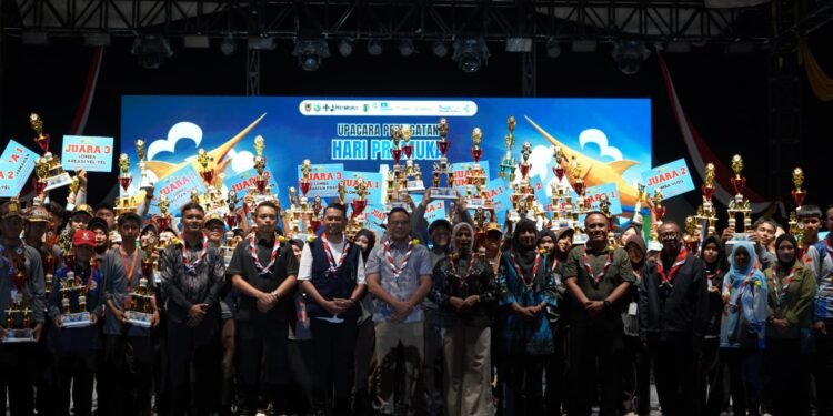 Malam Puncak Hari Pramuka ke-65 di Kotabaru Berlangsung Meriah