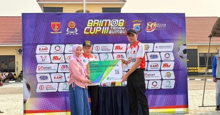 BPJS Ketenagakerjaan Batulicin Lindungi 586 Peserta Turnamen Brimob Cup III Tanah Bumbu