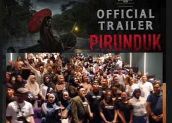 Kedatangan Pemain Film Pirunduk di Batulicin Disambut Antusiasme Tinggi Penonton.